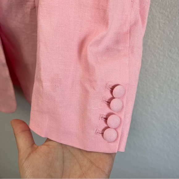 NBD Odilia Blazer Light Pink Linen Blend Size XS - Picture 5 of 5